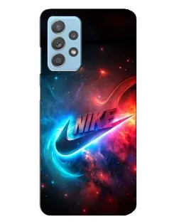 Чехол для Samsung Galaxy A23 с картинкой «Огненный логотип Nike» Чехол для Samsung Galaxy A23 с картинкой «Огненный логотип Nike»