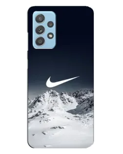 Чехол для Samsung Galaxy A23 с картинкой «Nike — зимние горы» Чехол для Samsung Galaxy A23 с картинкой «Nike — зимние горы»