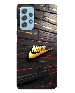 Чехол для Samsung Galaxy A23 с картинкой «Золотой Nike на металле» Чехол для Samsung Galaxy A23 с картинкой «Золотой Nike на металле»