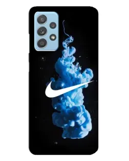 Чехол для Samsung Galaxy A23 с картинкой «Nike и синий дым» Чехол для Samsung Galaxy A23 с картинкой «Nike и синий дым»