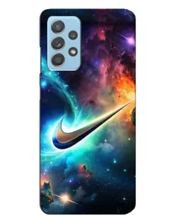 Чехол для Samsung Galaxy A23 с картинкой «Космический Nike Swoosh» Чехол для Samsung Galaxy A23 с картинкой «Космический Nike Swoosh»