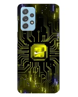 Чехол для Samsung Galaxy A23 с картинкой «Nike — золотая искра» Чехол для Samsung Galaxy A23 с картинкой «Nike — золотая искра»