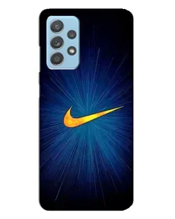 Чехол для Samsung Galaxy A23 с картинкой «Синий пульс Nike» Чехол для Samsung Galaxy A23 с картинкой «Синий пульс Nike»