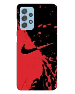 Чехол для Samsung Galaxy A23 с картинкой «Красные брызги Nike» Чехол для Samsung Galaxy A23 с картинкой «Красные брызги Nike»