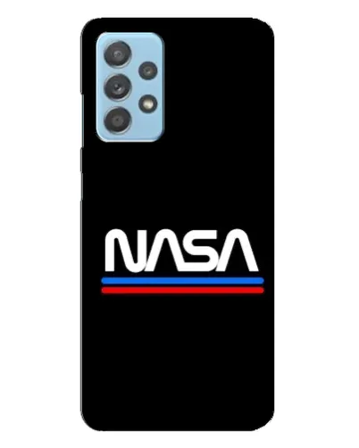 Чехол для Samsung Galaxy A23 с картинкой «NASA — классика Red Blue»
