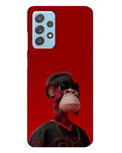 Чехол для Samsung Galaxy A23 с картинкой «Bored Ape в красном»