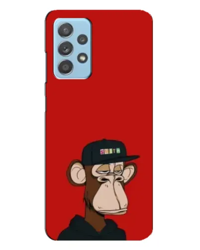 Чехол для Samsung Galaxy A23 с картинкой «Bored Ape — красный фон» Чехол для Samsung Galaxy A23 с картинкой «Bored Ape — красный фон»