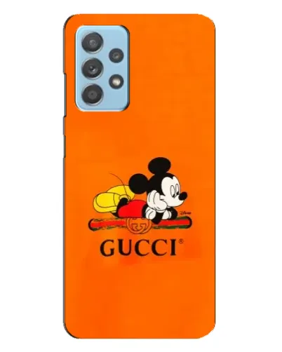 Чехол для Samsung Galaxy A23 с картинкой «Микки Маус Gucci — оранж» Чехол для Samsung Galaxy A23 с картинкой «Микки Маус Gucci — оранж»