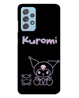 Чехол для Samsung Galaxy A23 с картинкой «Kuromi — черный минимализм»