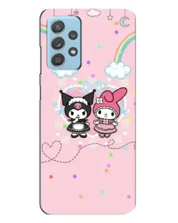 Чехол для Samsung Galaxy A23 с картинкой «My Melody и Kuromi» Чехол для Samsung Galaxy A23 с картинкой «My Melody и Kuromi»