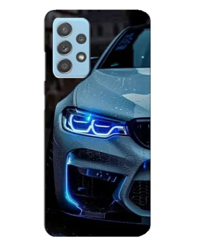 Чехол для Samsung Galaxy A23 с картинкой «Взгляд BMW с синими фарами» Чехол для Samsung Galaxy A23 с картинкой «Взгляд BMW с синими фарами»