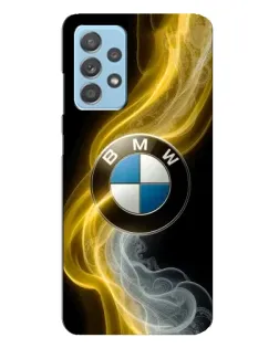Чехол для Samsung Galaxy A23 с картинкой «Золотистый дым BMW» Чехол для Samsung Galaxy A23 с картинкой «Золотистый дым BMW»