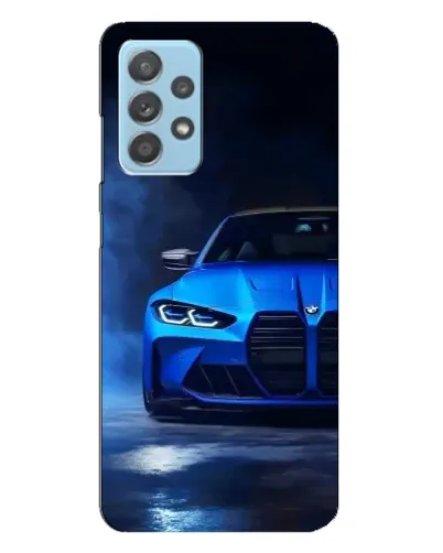 Чехол для Samsung Galaxy A23 с картинкой «Голубая BMW M4» Чехол для Samsung Galaxy A23 с картинкой «Голубая BMW M4»