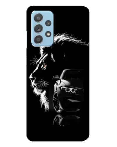 Чехол для Samsung Galaxy A23 с картинкой «BMW и лев» Чехол для Samsung Galaxy A23 с картинкой «BMW и лев»