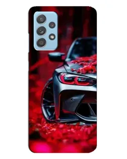 Чехол для Samsung Galaxy A23 с картинкой «Спортивная BMW и цветы» Чехол для Samsung Galaxy A23 с картинкой «Спортивная BMW и цветы»