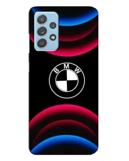 Чехол для Samsung Galaxy A23 с картинкой «Логотип BMW и неоновые дуги» Чехол для Samsung Galaxy A23 с картинкой «Логотип BMW и неоновые дуги»