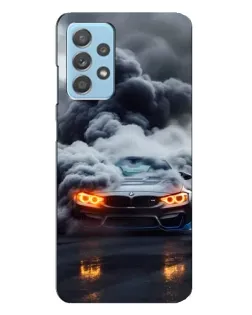 Чехол для Samsung Galaxy A23 с картинкой «BMW в дыму» Чехол для Samsung Galaxy A23 с картинкой «BMW в дыму»