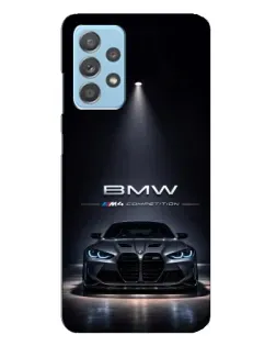 Чехол для Samsung Galaxy A23 с картинкой «BMW сквозь ночной город» Чехол для Samsung Galaxy A23 с картинкой «BMW сквозь ночной город»