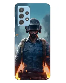 Чехол для Samsung Galaxy A23 с картинкой «PUBG — реалистичный герой»