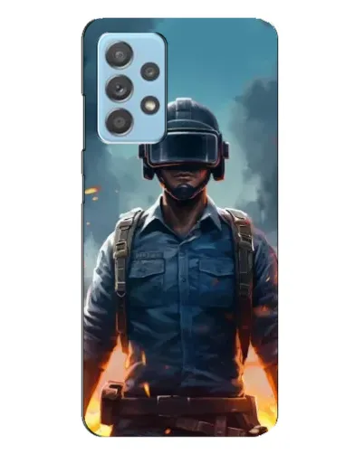 Чехол для Samsung Galaxy A23 с картинкой «PUBG — реалистичный герой»