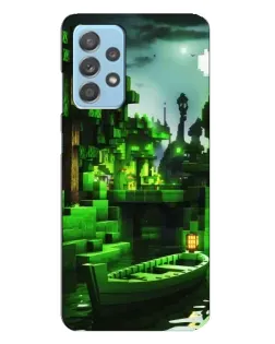 Чехол для Samsung Galaxy A23 с картинкой «Minecraft лесной пейзаж»