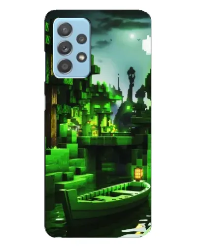 Чехол для Samsung Galaxy A23 с картинкой «Minecraft лесной пейзаж»