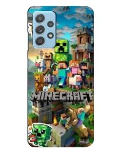 Чехол для Samsung Galaxy A23 с картинкой «Замок Minecraft»