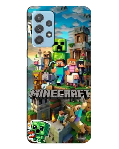 Чехол для Samsung Galaxy A23 с картинкой «Замок Minecraft»