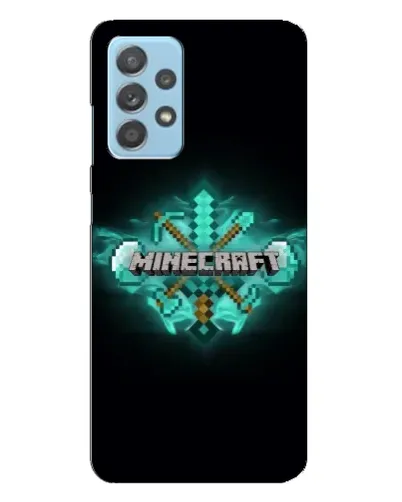 Чехол для Samsung Galaxy A23 с картинкой «Minecraft Diamond лого»
