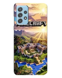 Чехол для Samsung Galaxy A23 с картинкой «Minecraft панорама»