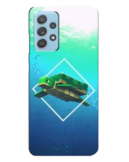 Чехол для Samsung Galaxy A23 с картинкой «Черепаха Minecraft»