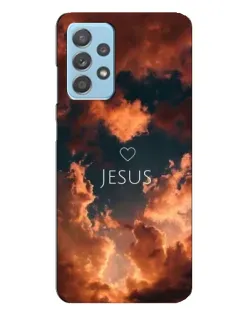 Чехол для Samsung Galaxy A23 с картинкой «Сияние Имени Jesus»