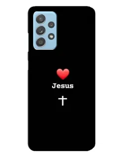 Чехол для Samsung Galaxy A23 с картинкой «Сердце - Jesus»