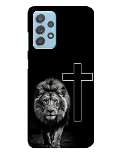 Чехол для Samsung Galaxy A23 с картинкой «Лев и Крест»