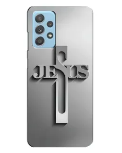 Чехол для Samsung Galaxy A23 с картинкой «Металлический крест Jesus» Чехол для Samsung Galaxy A23 с картинкой «Металлический крест Jesus»