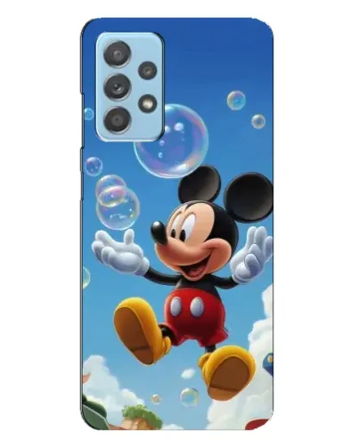 Чехол для Samsung Galaxy A23 с картинкой «Mickey и мыльные пузыри»