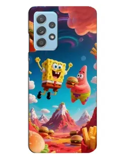Чехол для Samsung Galaxy A23 с картинкой «Космический фастфуд»