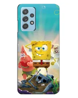 Чехол для Samsung Galaxy A23 с картинкой «Спанч Боб победитель»