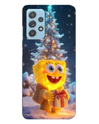 Чехол для Samsung Galaxy A23 с картинкой «Рождественский Спанч Боб»