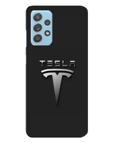 Чехол для Samsung Galaxy A23 с картинкой «Стальной логотип Tesla» Чехол для Samsung Galaxy A23 с картинкой «Стальной логотип Tesla»