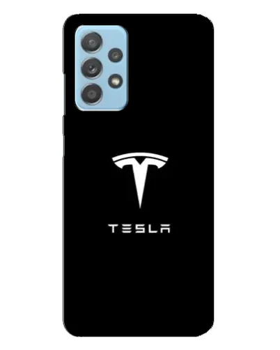 Чехол для Samsung Galaxy A23 с картинкой «Tesla White Logo» Чехол для Samsung Galaxy A23 с картинкой «Tesla White Logo»