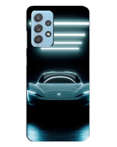 Чехол для Samsung Galaxy A23 с картинкой «Tesla в неоне» Чехол для Samsung Galaxy A23 с картинкой «Tesla в неоне»