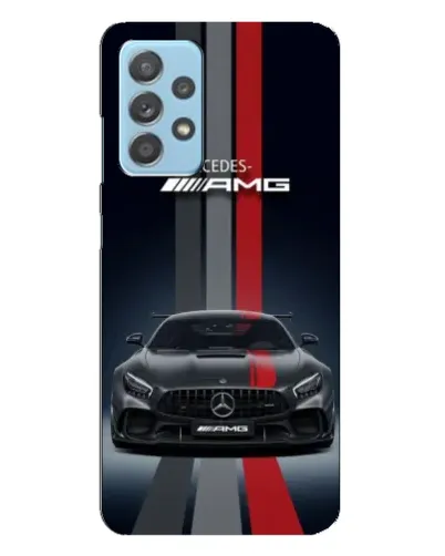 Чехол для Samsung Galaxy A23 с картинкой «Mercedes — белый карбон»