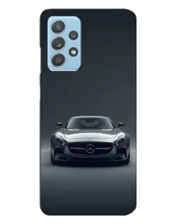 Чехол для Samsung Galaxy A23 с картинкой «Mercedes на черном»