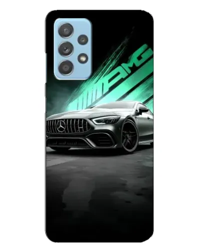 Чехол для Samsung Galaxy A23 с картинкой «Темный Mercedes AMG»