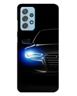 Чохол для Samsung Galaxy A23 з картинкою «Неоновий погляд Audi»