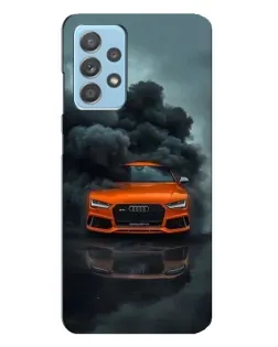 Чохол для Samsung Galaxy A23 з картинкою «Audi у хмарах диму»