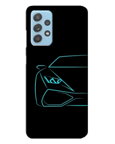 Чехол для Samsung Galaxy A23 с картинкой «Голубой силуэт Lamborghini» Чехол для Samsung Galaxy A23 с картинкой «Голубой силуэт Lamborghini»