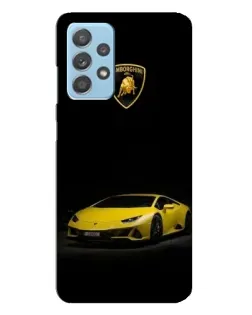 Чехол для Samsung Galaxy A23 с картинкой «Lamborghini желтый акцент»
