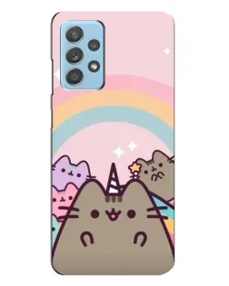 Чехол для Samsung Galaxy A23 с картинкой «Единорог Pusheen»